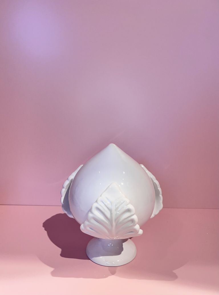 Pumo in ceramica Bianco 15cm