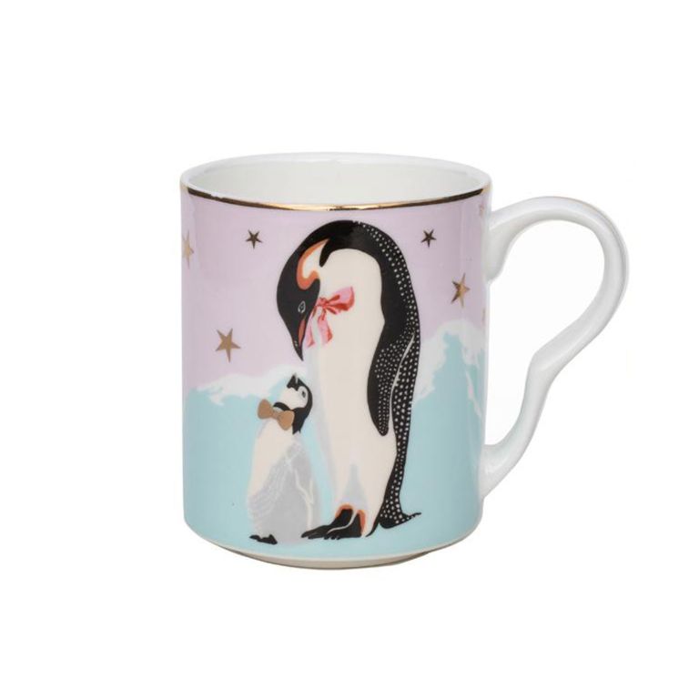 Mug piccola in porcellana fantasia pinguini