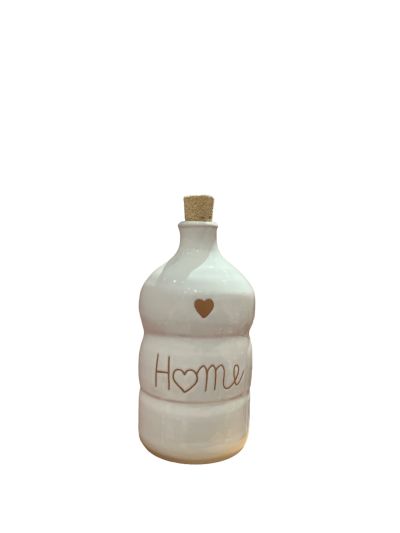 Bottiglia in ceramica 250ml  Bianca- Home Adorabile