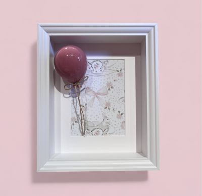 Quadretto con palloncino - malva Adorabile