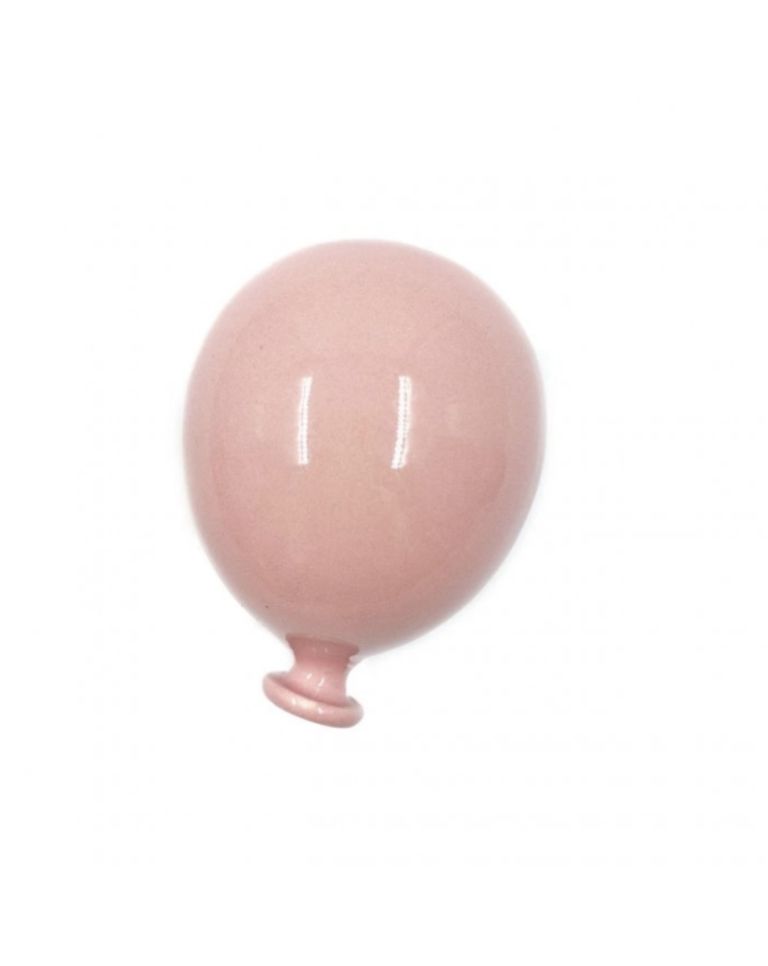 Palloncino in ceramica da parete 8cm Rosa