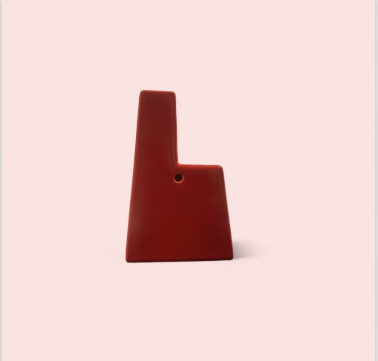 Due torri in ceramica 15 cm - rosso