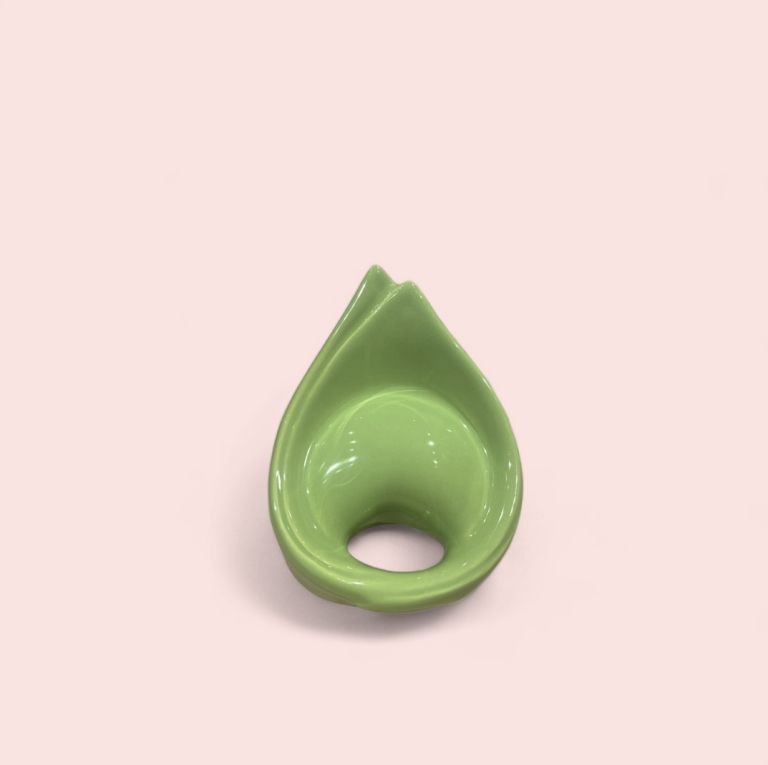 Tortellino in ceramica 10 cm - Verde Pastello