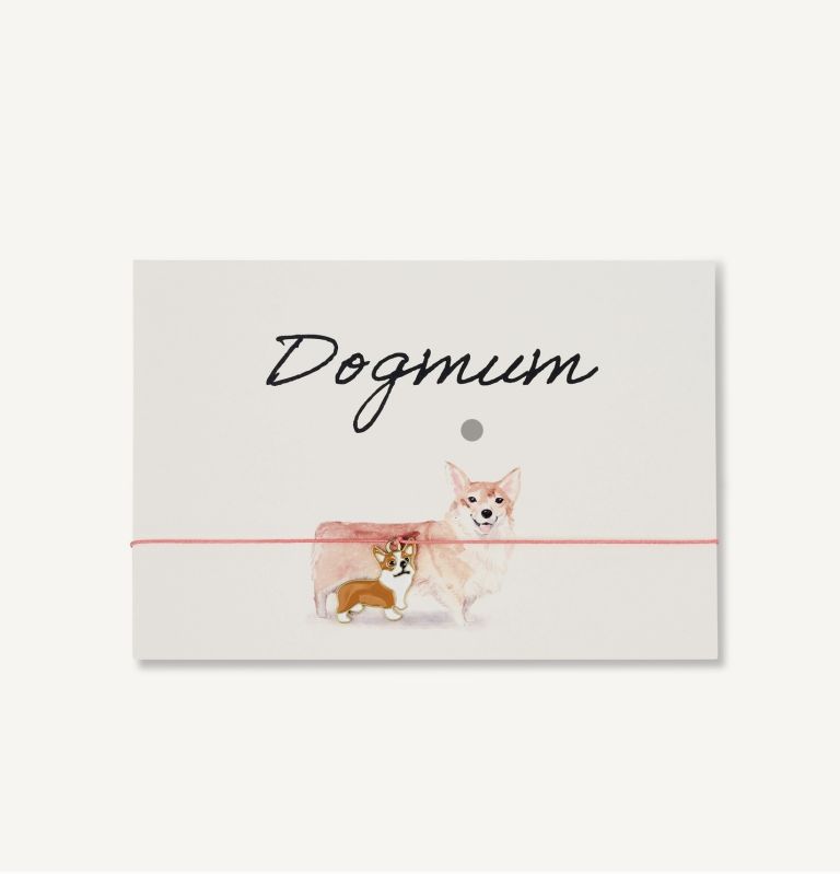 Biglietto con braccialetto - Dogmum Corgi