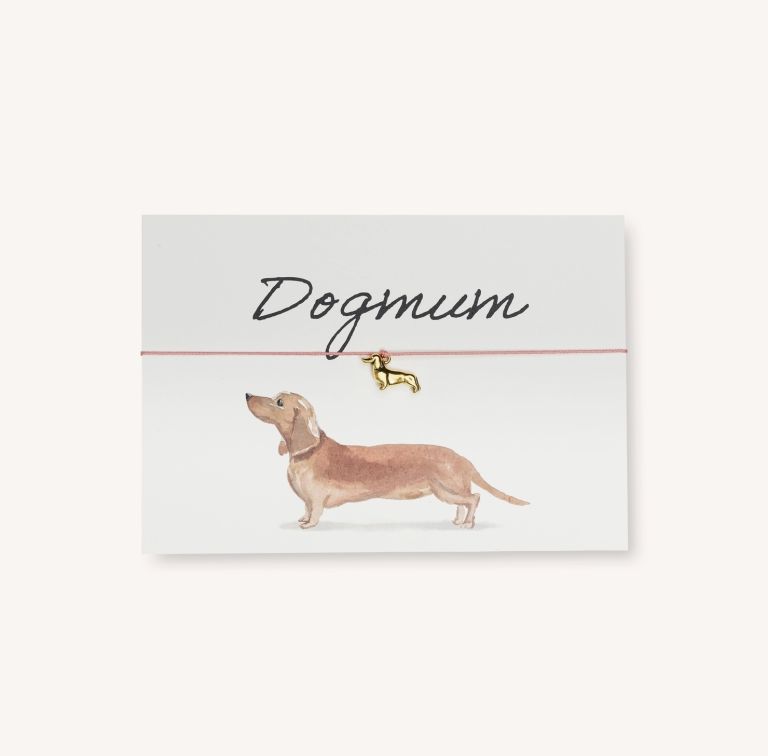 Biglietto con braccialetto - Dogmum Bassotto