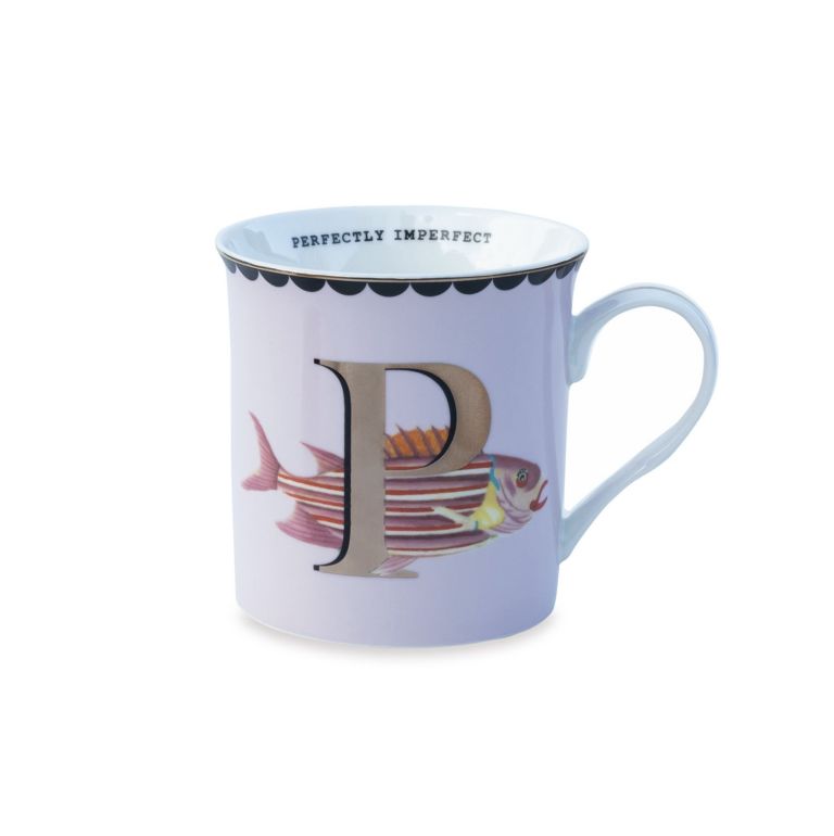 Alphabet mug lettera P - Perfectly imperfect