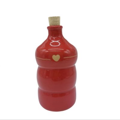 Bottiglia in ceramica 250 ml Rossa